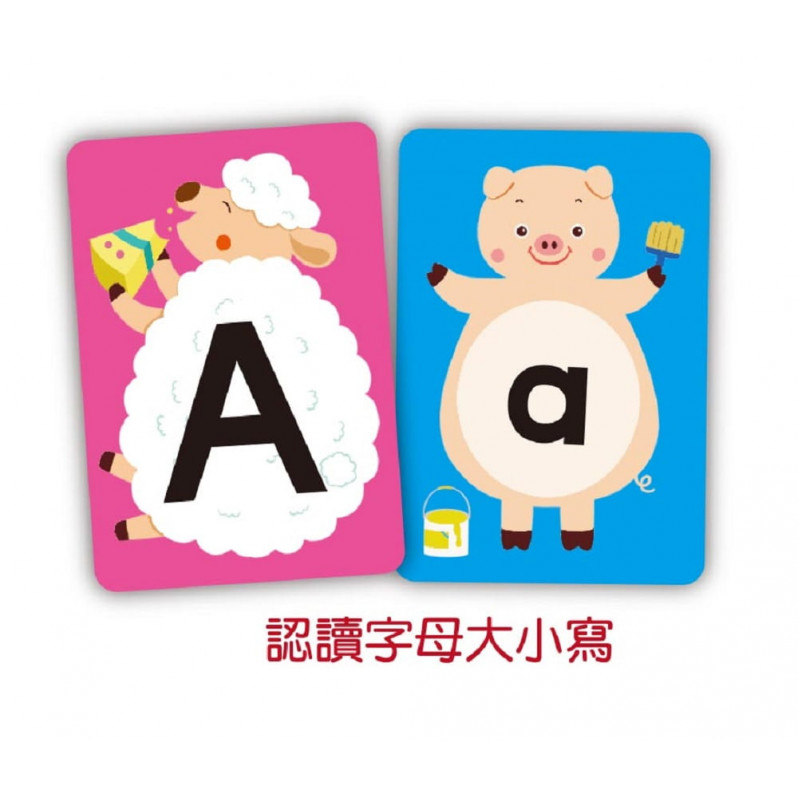 【兒童益智教具—N次寫】ABC字母學習卡 4 in 1
