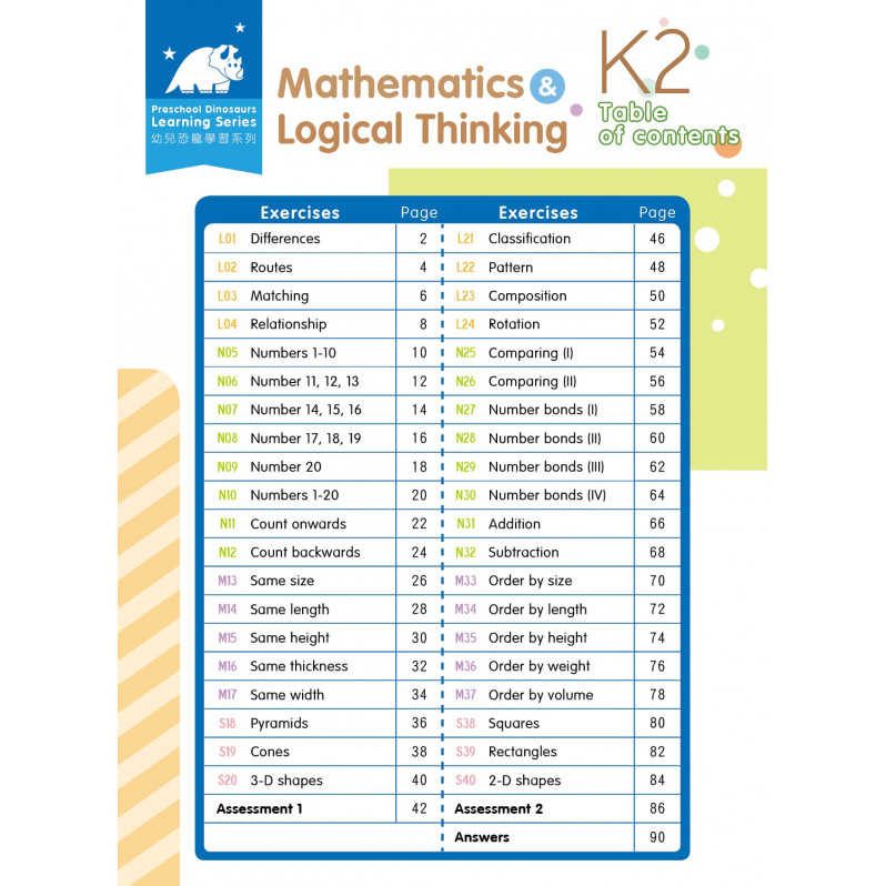 【多買多折】Mathematics & Logical Thinking K2
