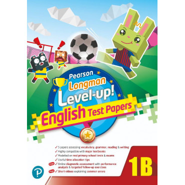 【多買多折】PEARSON LONGMAN LEVEL UP! ENGLISH TEST PAPERS 1B