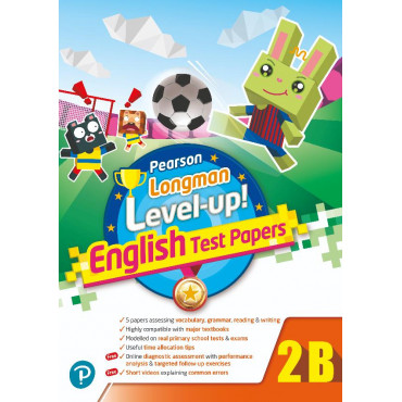 【多買多折】PEARSON LONGMAN LEVEL UP! ENGLISH TEST PAPERS 2B