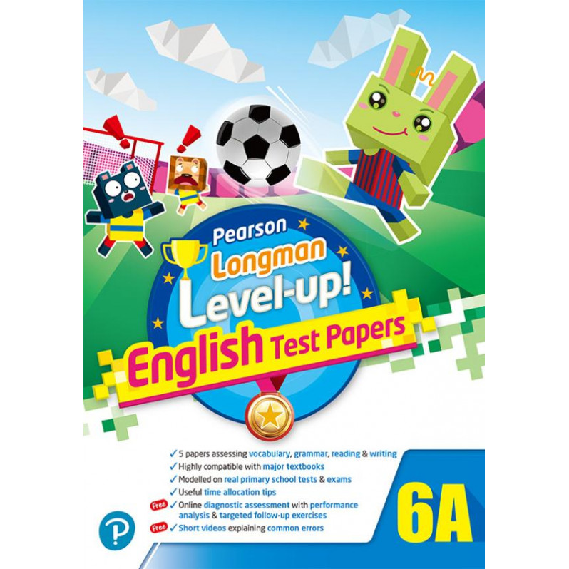 【多買多折】PEARSON LONGMAN LEVEL UP! ENGLISH TEST PAPERS 6A
