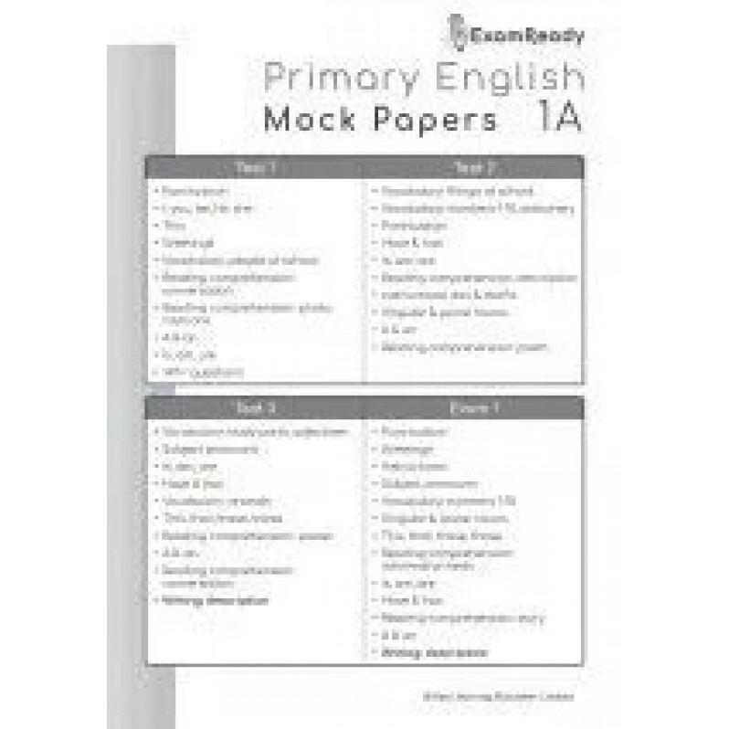 【多買多折】Exam Ready Primary English Mock Papers P1
