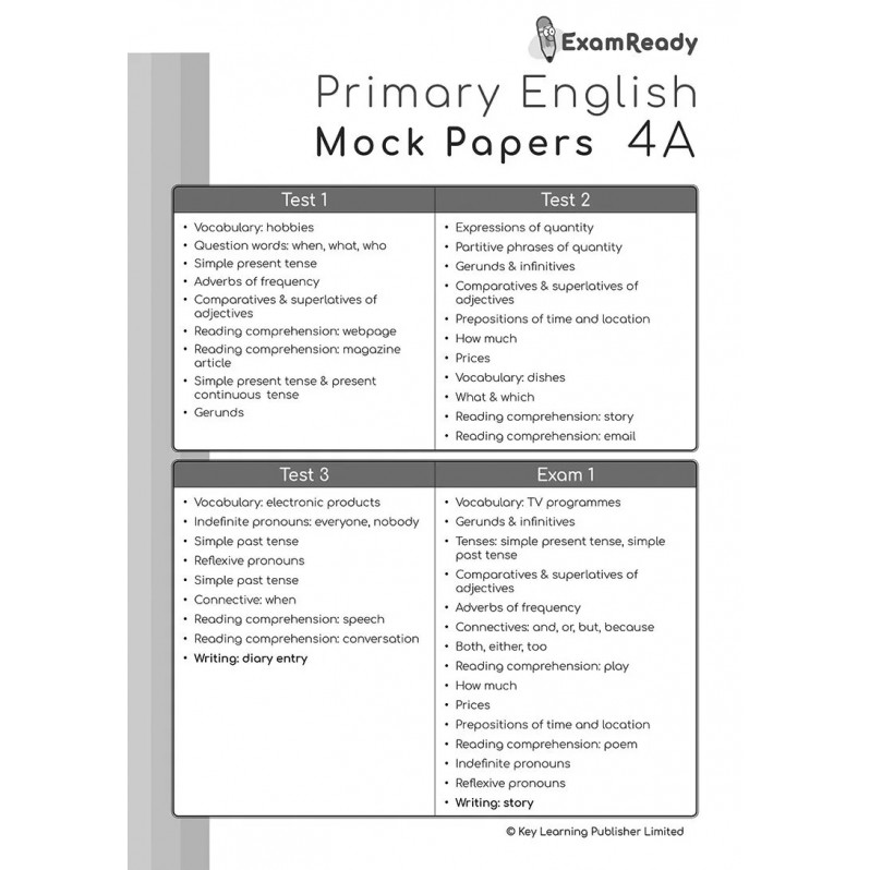 【多買多折】Exam Ready Primary English Mock Papers P4