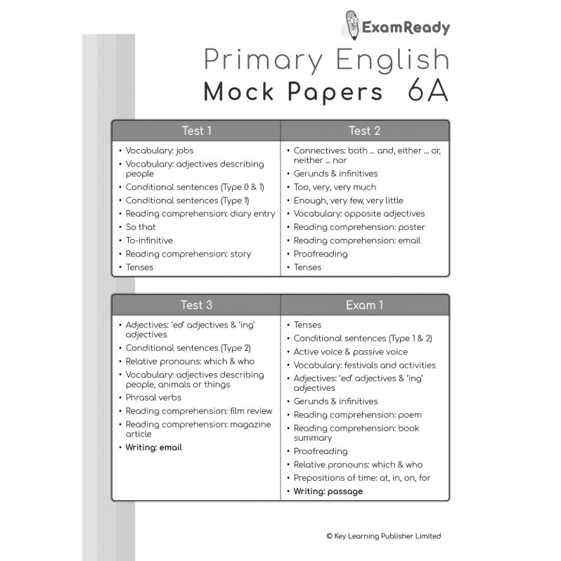 【多買多折】Exam Ready Primary English Mock Papers P6