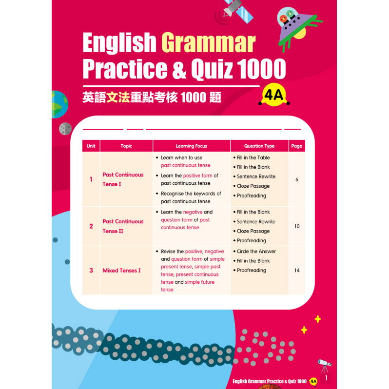 【多買多折】English Grammar Practice & Quiz 1000 4A