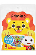 【任選10本$220】動物樂園貼紙包：60張貼紙 FOOD超人